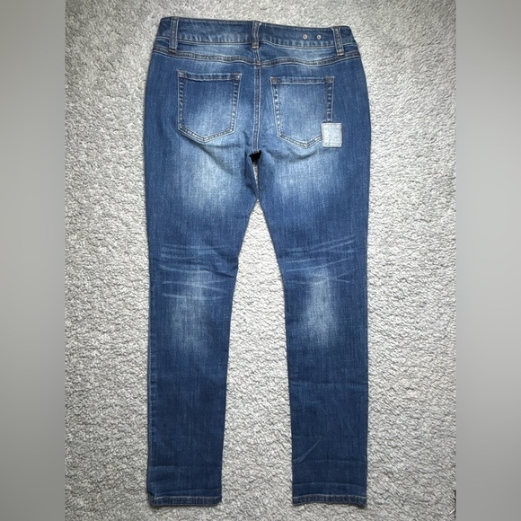Cabi Jeans Womens 2 Slim Boyfriend Patchwork Denim Casual Stretch BOHO Hippie - Picture 5 of 5